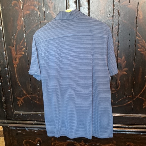 Men's Blue Striped Brandini Short Sleeve Button Down Size Large - Picture 2 of 6